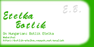 etelka botlik business card